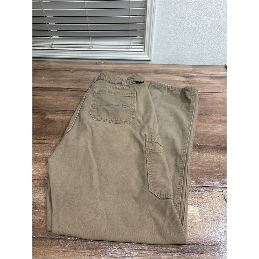 Ariat FR Flame Resistant Work Pants Womens 16WL36x34 Brown Mid Rise Straight